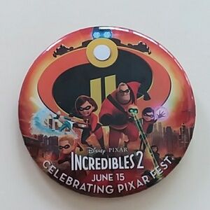 Disney Pixar Incredibles 2 button
